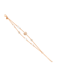 Cerruti 1881 Metal Chain Bracelet for Women, Rose Gold