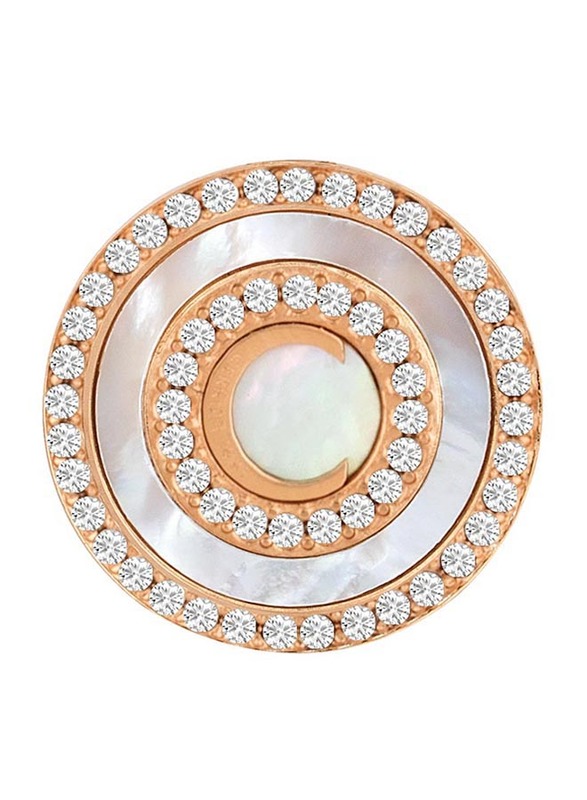 Cerruti 1881 Rose Gold Stud Earrings for Women with Swarovski Stone, Rose Gold