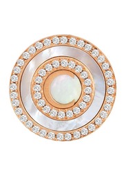 Cerruti 1881 Rose Gold Stud Earrings for Women with Swarovski Stone, Rose Gold