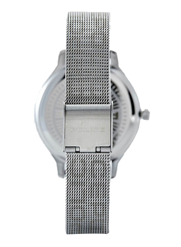 Police Cocora Analog Watch for Women with Mesh Band, Water Resistant, P 15689BS-04MM, Silver