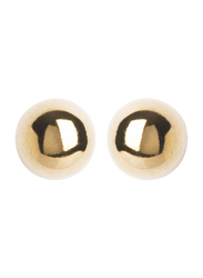 Agatha Brass 8mm Balls Earrings for Women, Gold