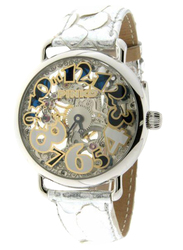Pinko Pianoforte Analog Automatic Watch for Women with Leather Band, Water Resistant, 20000, White-Clear