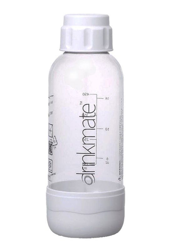 

DrinkMate 1L Home Soda Maker Bottle, BB-09W, White/Clear