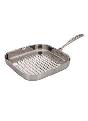 Beka 26.5cm Chef Griddle Grill Pan, 26.5 x 26.5 cm, Silver