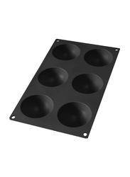 Lekue 6 Cups Rectangle Professional Semi Sphere, LE-0620206N01, Black