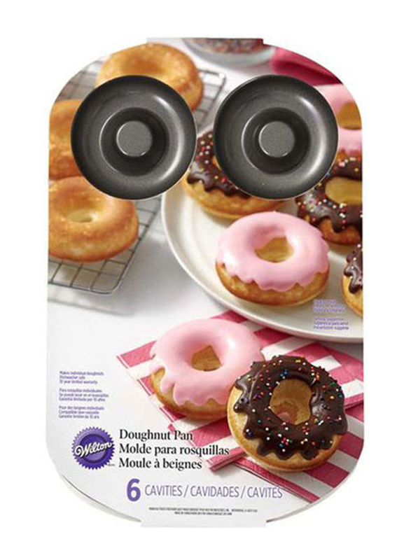 Wilton 6-Cavity Doughnut Pan, Silver
