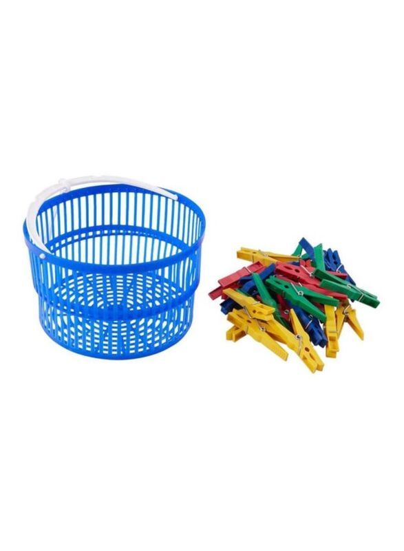 

Wenko Cloth Peg and Basket Set, 34 Pieces Cloth Peg x 1 Basket