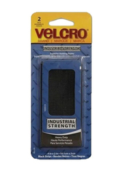 Velcro 2-Piece Heavy Duty Fastener Strip Holders, 2 x 4 inch, Black