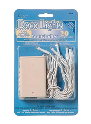 Darice Teeny Bulb String Light, 20-Piece, 0.9 x 5 x 8inch, White