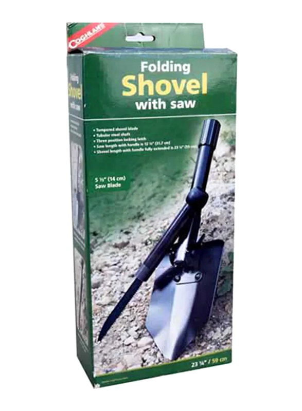 

Coghlans Folding Shovel with Saw, 59cm, Black