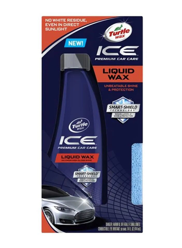 Turtle Wax 414ml Ice Premium Car Care Liquid Wax, Blue