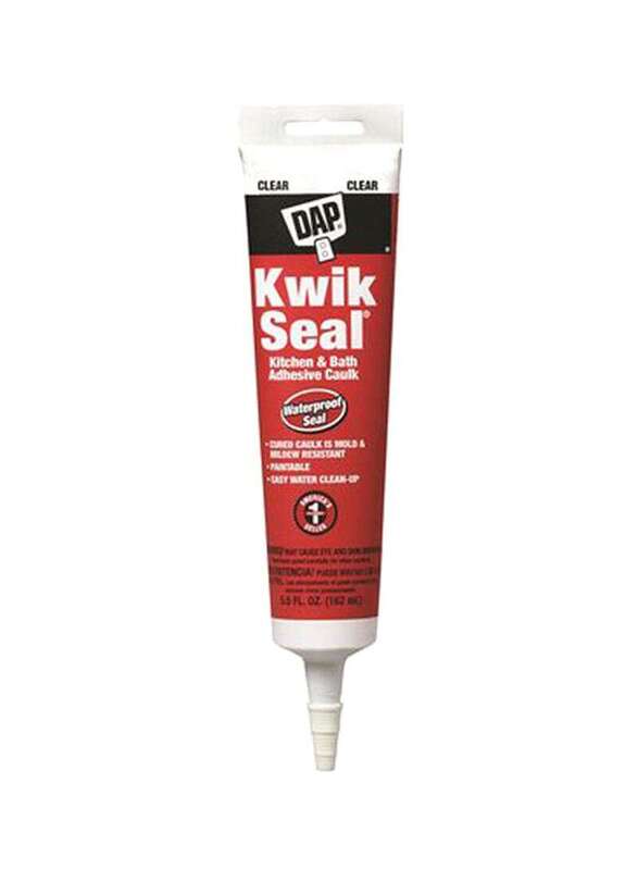 

Dap 5.5oz Kwik Seal Kitchen & Bath Adhesive Caulk, Clear