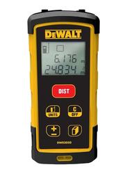 Dewalt Plastic Laser Distance Meter, DW03050-XJ, Yellow/Black