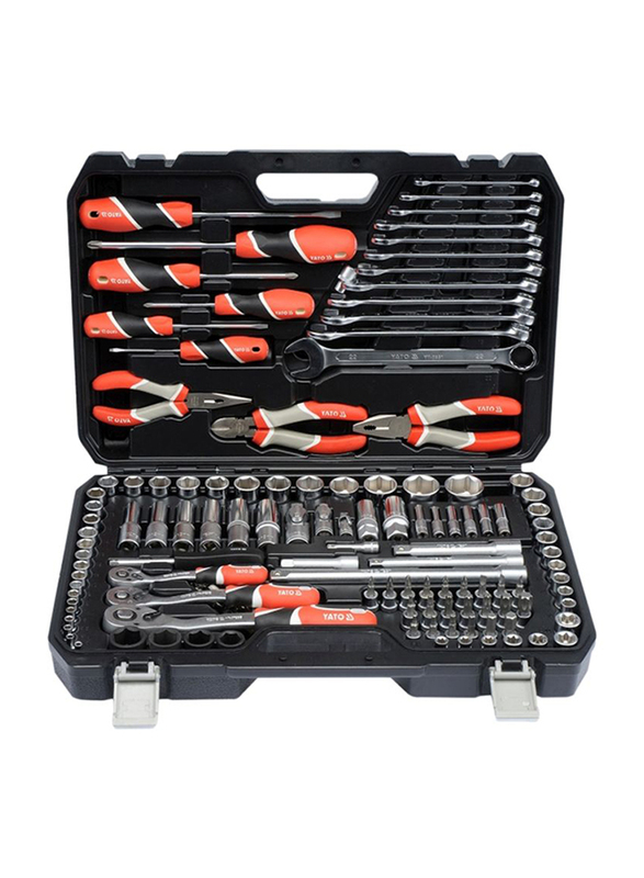 

Yato 129-Piece Socket Tool Set, Black/Silver/Red