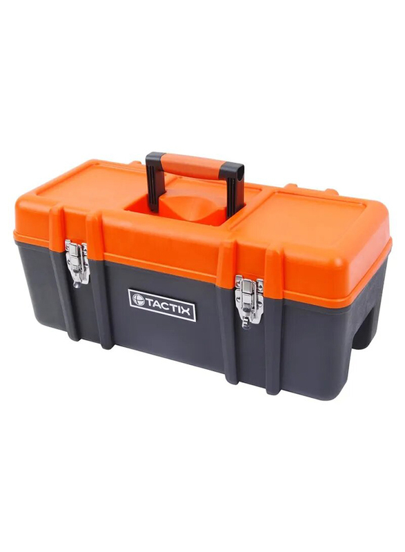 

Tactix 16-inch Tool Box, Black/Orange