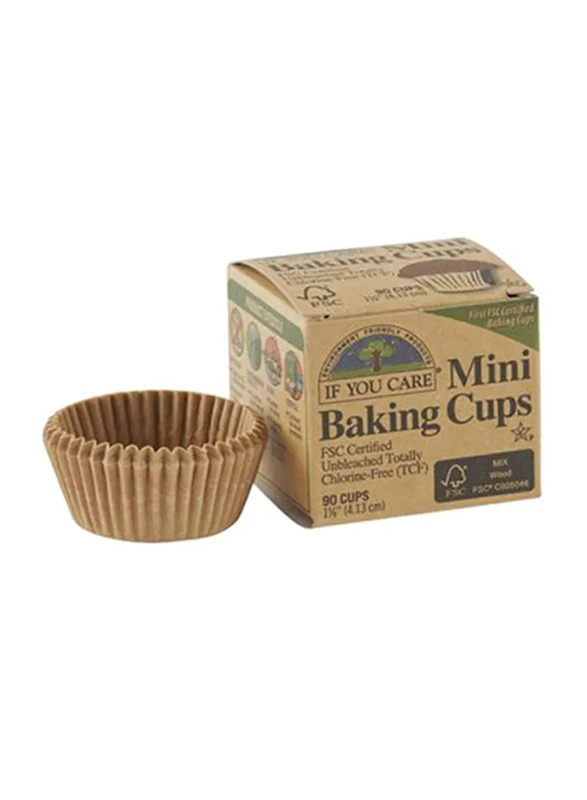 

If You Care 60-Piece Mini Baking Cups, 4.13cm, Brown