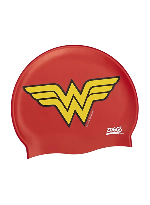 

Zoggs Wonder Woman Silicone Swimming Cap, Red/Yellow