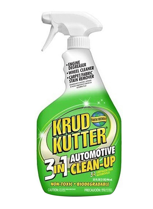 Krud Kutter 946ml 3-in-1 Automotive Clean Up Spray Bottle, Clear
