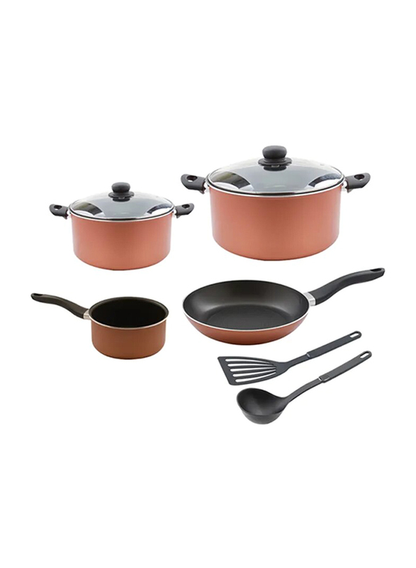 

Lumenflon 8-Piece Cookware Set with Lid, Brown