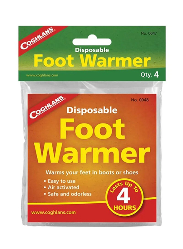 

Coghlans Disposable Foot Warmer, 4 Piece, Multicolour