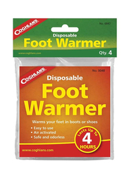 Coghlans Disposable Foot Warmer, 4 Piece, Multicolour