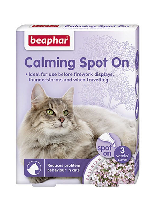 

Beaphar Calming Spot On For Cats 3 Pipettes, 0.4ml, Multicolour