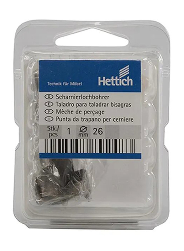 Hettich Hole Driller for Hinges, 26mm, ACE695010, Silver