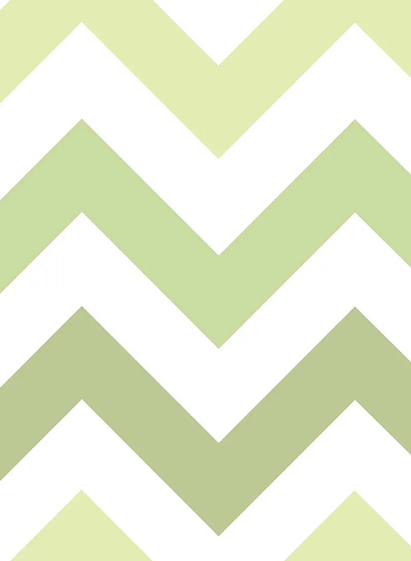 

Wall Pops Zig Zag Peel and Stick Wallpaper, 20.5x216 inch, Green
