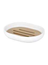 Wenko Base Posa Soap Dish, 12 x 9 x 2.5cm, White