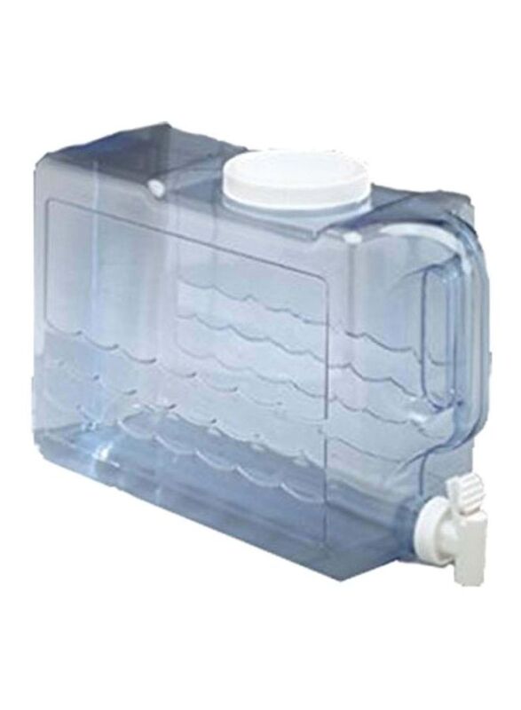 

Arrow Home Products Plastic Slim line Beverage Container, 2.5Kg, Clear/Blue