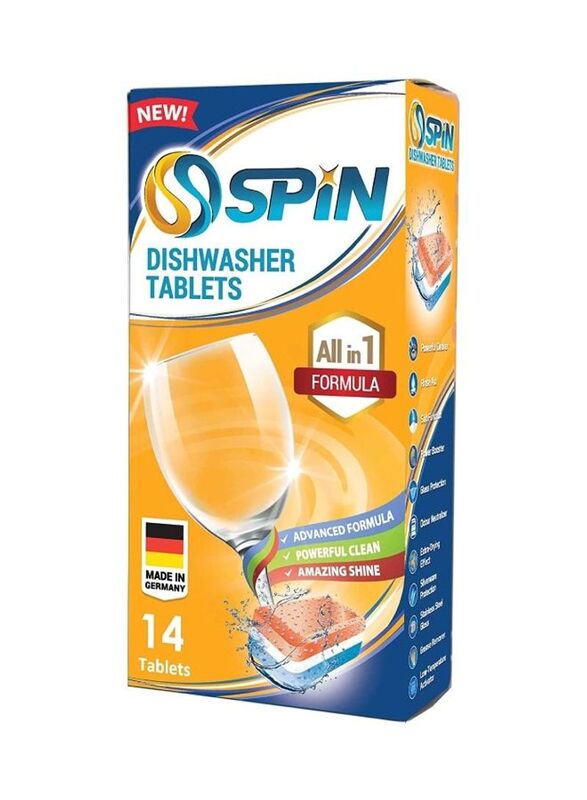 

Spin All In 1 Dishwasher Tablet, 14 Tablets