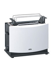 Braun Multiquick 3 2 Slot Toaster, 950W, HT450, White/Black