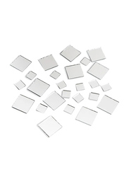 Darice Square Shaped Craft Mirror, 25 Piece, Clear