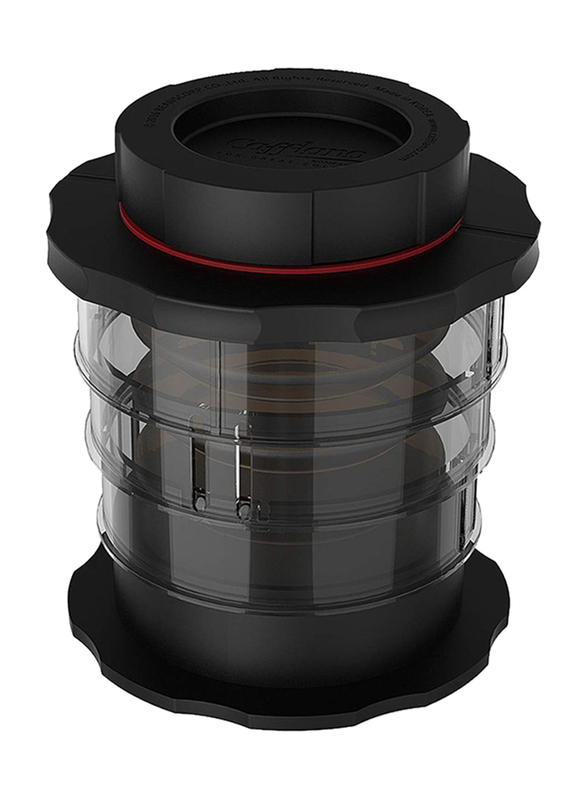 Cafflano Kompact Portable Coffee Maker, Black/Clear/Silver