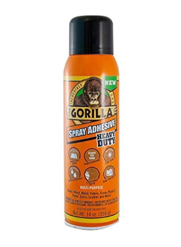 Gorilla 296gm Heavy Duty Adhesive Spray, Clear