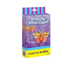 Creativity for Kids Mini Craft Butterfly Wind Chime Kit, Multicolour