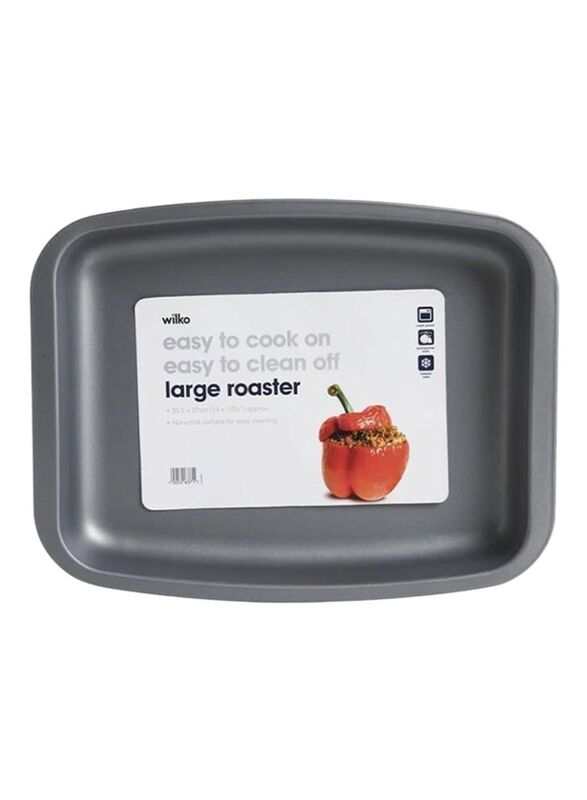 

Wilko Large Carbon Steel Roaster Pan, Grey