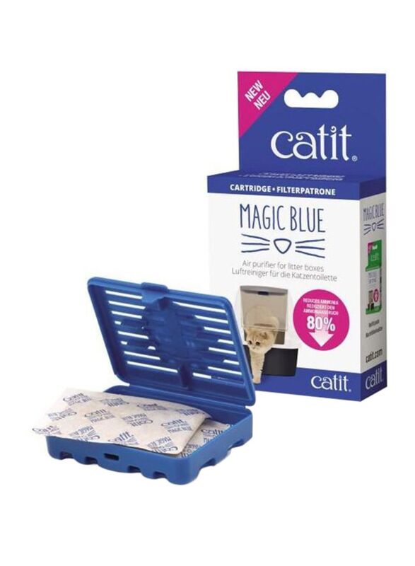 

Catit Magic Blue Airpurifier For Litter Box, Blue/White
