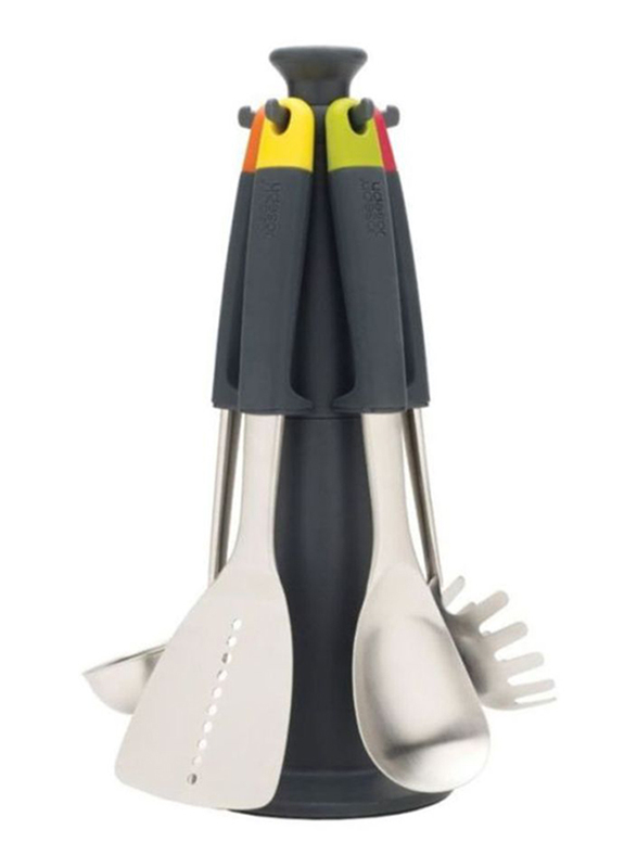 

Joseph Joseph 5-Piece Elevate Carousel Spoon Set, Black/Silver
