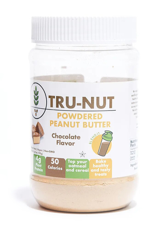 Tru-Nut Chocolate Powdered Peanut Butter, 190g