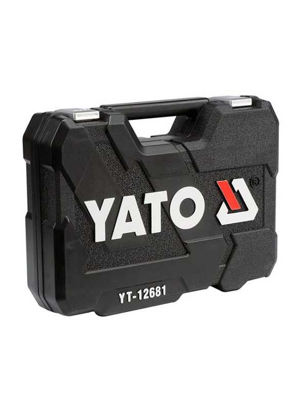 Yato 94-Piece Metal Tool Set, Black/Silver/Red