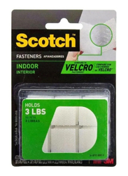 3M Scotch Indoor Velcro Fastener, White