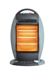 Geepas Halogen Heater High Performance Heater with 3 Heating Power, 1200W, GHH911, Grey