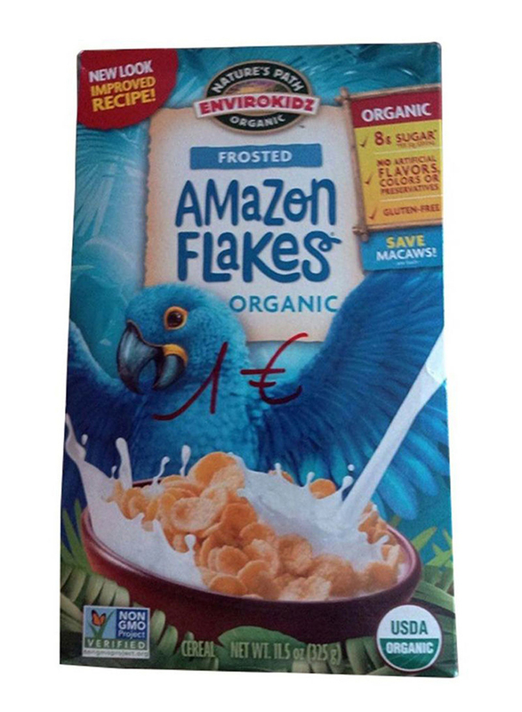 Natures Path Organic Frosted Amazon Flakes, 375g