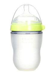 Comotomo Soft Hygienic Silicone Baby Bottle, 8ounce, Yellow/Clear