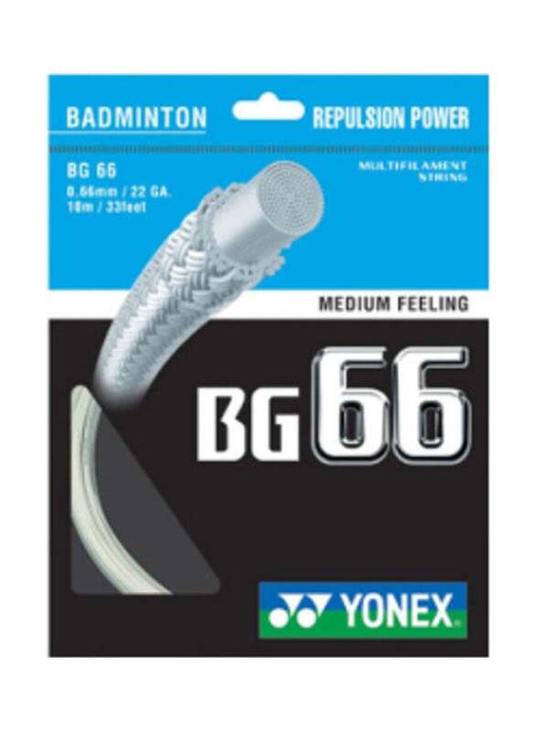 

Yonex BG66 Badminton String, 10m, Pearl White