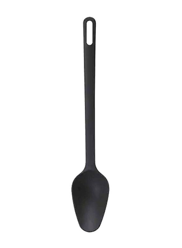 Fullandad Plastic Cooking Spoon, 33cm, Black