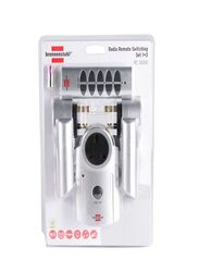 Brennenstuhl 1 Socket Primera-Line Remote Control Set, White/Silver