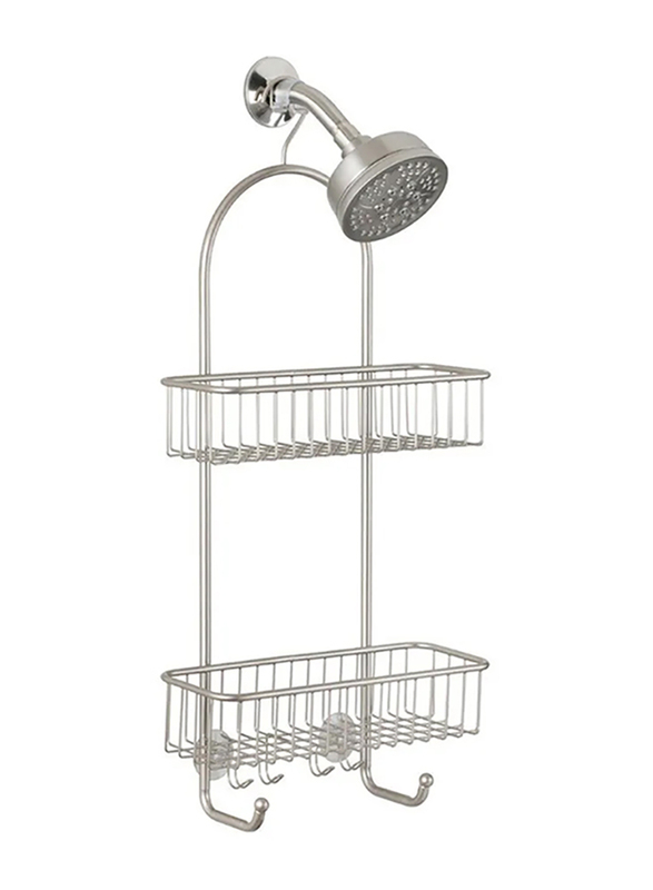

InterDesign Classico Stainless Steel 2-Shower Caddy, Extra Large, Silver