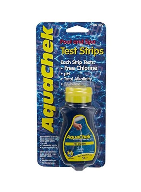 

Jed Pool Tools Aquachek Pool & Spa Chlorine Test Strips, 50 Piece, Multicolour